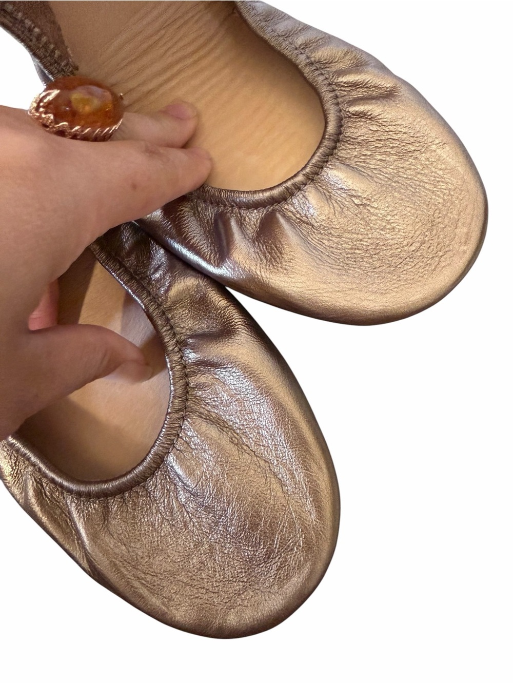 Tieks by Gavrieli Metallic Bronze Ballet Flats Size 8 - Picture 12 of 12